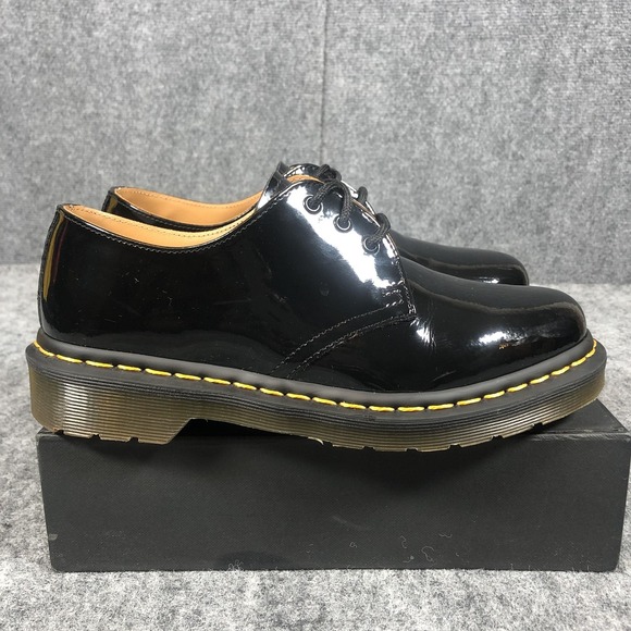Dr. Martens 1461 Shoes Womens Size 7 Black Patent Leather Oxfords Casual - Picture 6 of 16